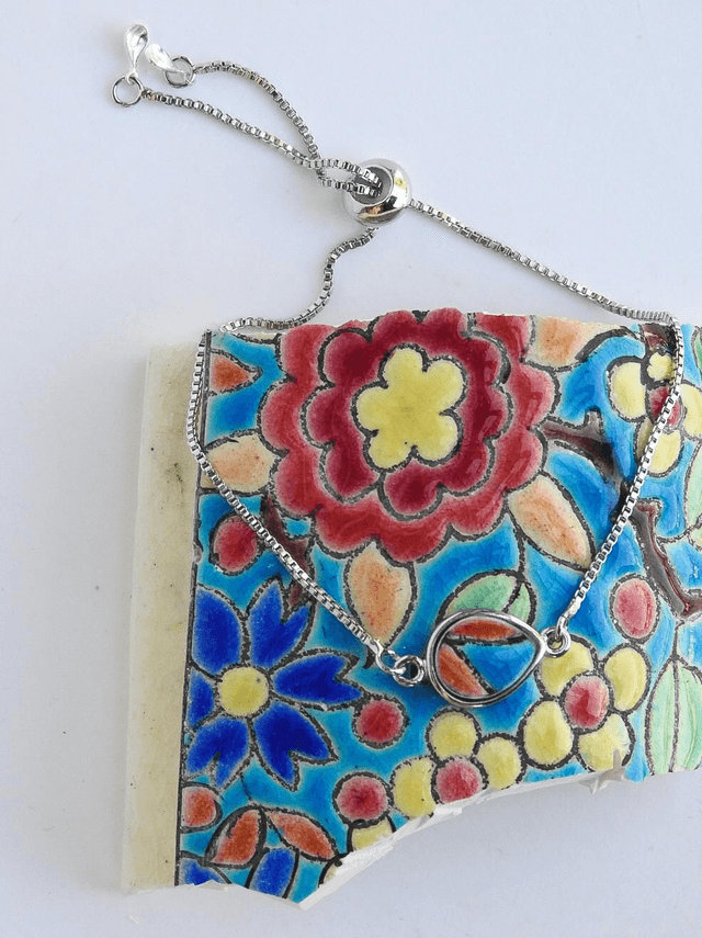 Bracelet simple - faience - Emaux de Longwy no.5