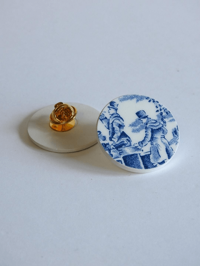 Pins rond - porcelaine anglaise - Myott Staffordshire no.1