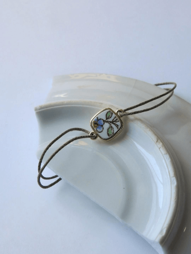 Bracelet cordon simple - faience francaise no.3