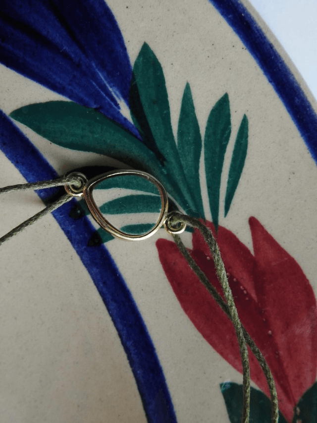 Bracelet cordon simple - faience - Henriot Quimper no.1