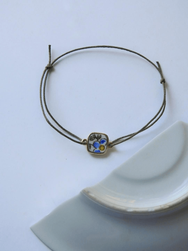 Bracelet cordon simple - faience francaise no.1