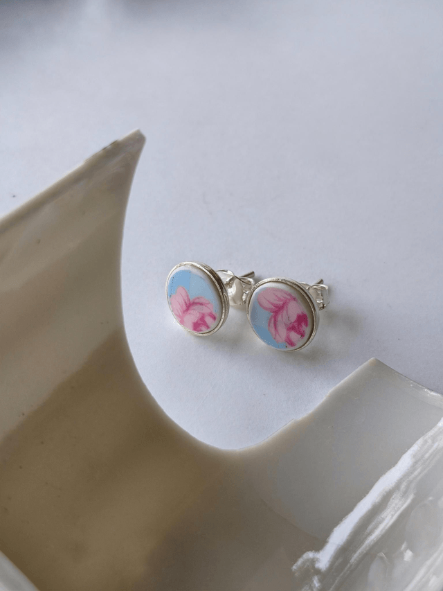 Boucles d'oreilles - porcelaine - no.1