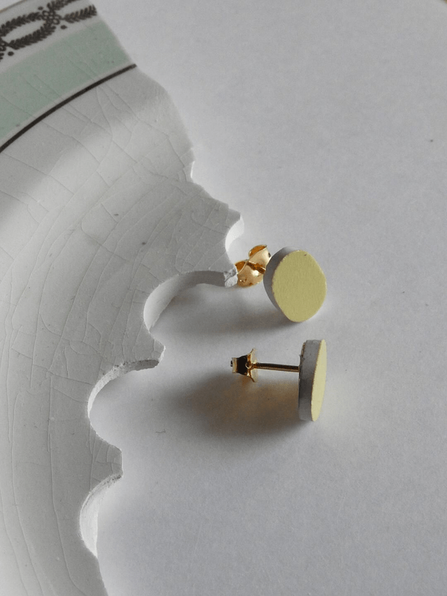 Boucles d'oreilles - Tic-Tac jaune