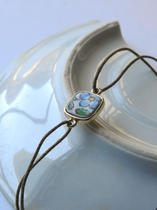 Bracelet cordon simple - faience francaise no.2