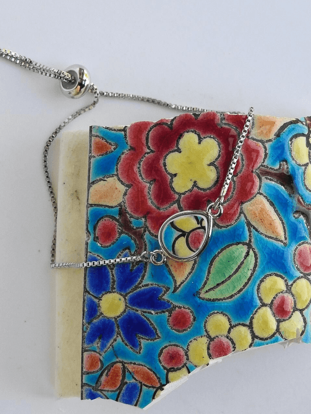 Bracelet simple - faience - Emaux de Longwy no.3