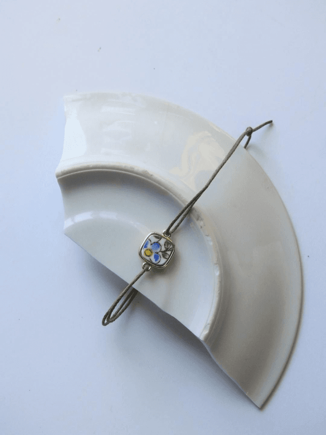 Bracelet cordon simple - faience francaise no.1