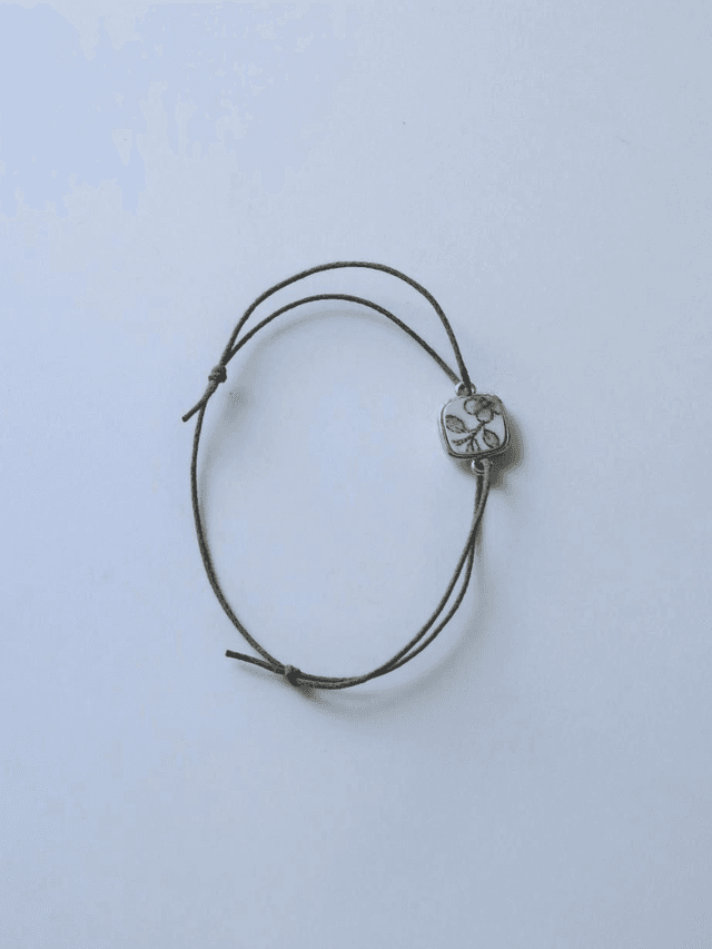 Bracelet cordon simple - faience francaise no.3